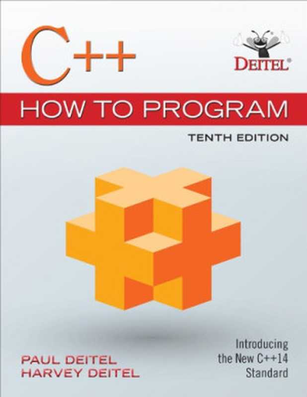 C++ How to Program(Paul Deitel, Harvey Deitel)(Deitel 2017)