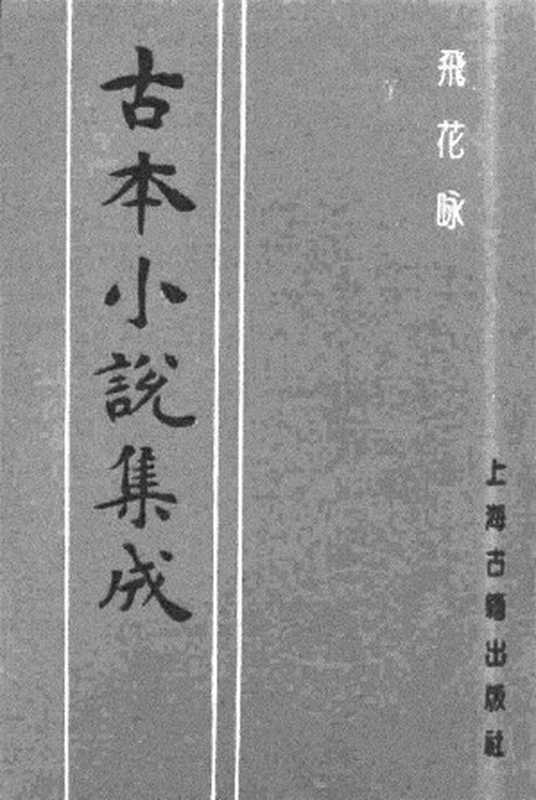 古本小说集成 4039 [清]不题撰人-飞花咏（清刊）（上海古籍出版社1994）（[清]不题撰人）（2017）
