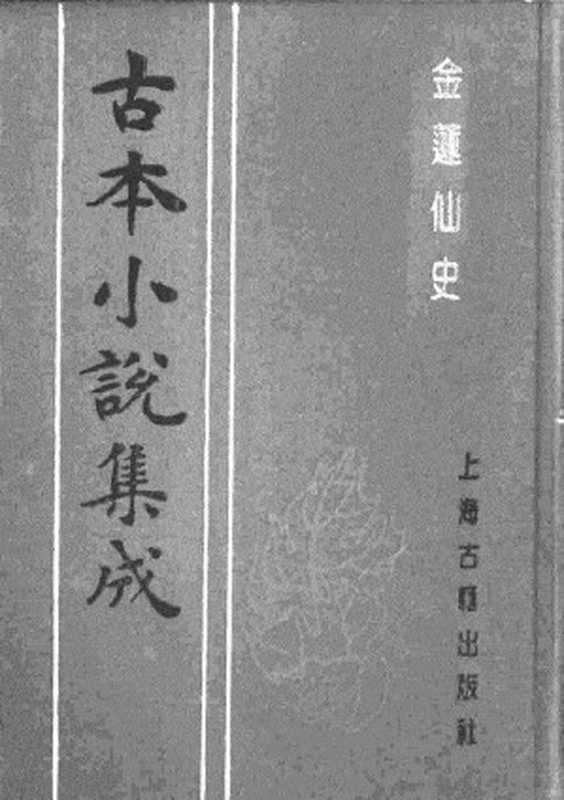 古本小说集成 1134 [清]潘昶-金莲仙史（光绪翼化堂刊）（上海古籍出版社1994）（[清]潘昶）（2017）