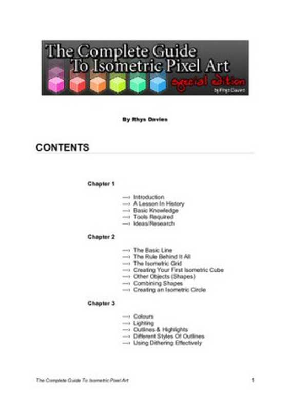 The Complete Guide to Isometric Pixel Art(Rhys Davies)(Lulu 2008)