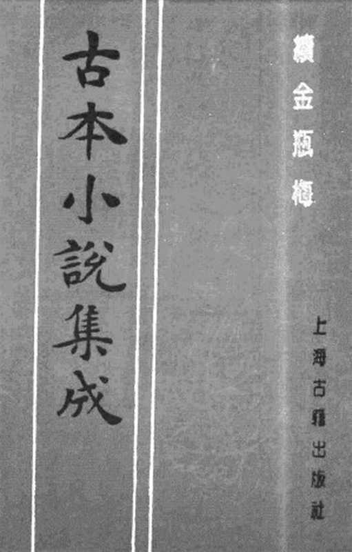 古本小说集成 1072 [清]紫阳道人编-续金瓶梅（顺治刊本）（二）（上海古籍出版社1994）（[清]紫阳道人编）（2017）