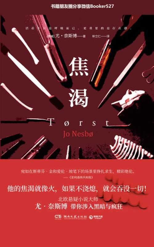 焦渴(北欧悬疑天王尤•奈斯博全新力作！交友软件开启连环案件，宛如都市梦魇的心理疾患。活着不只是呼吸，更重要的是存在感。)（尤·奈斯博 [尤·奈斯博]）（湖南文艺出版社 2019）