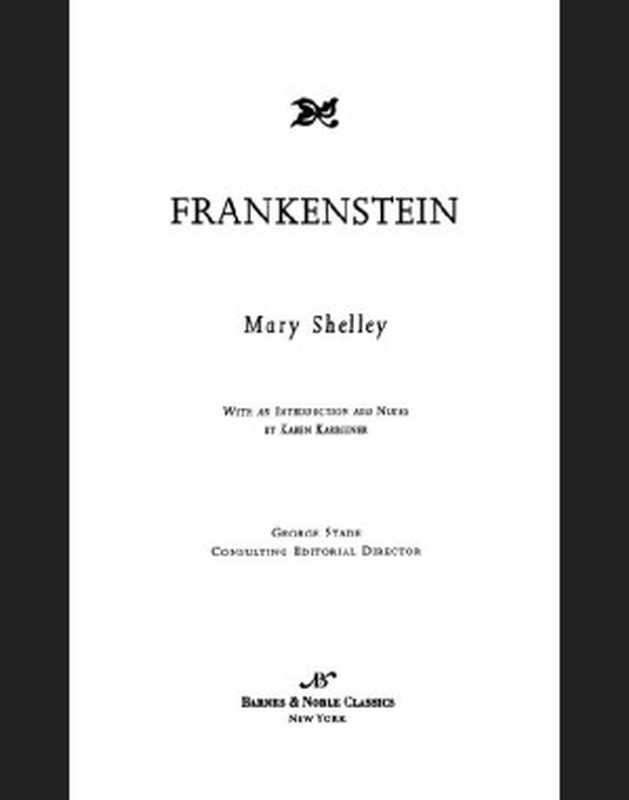 Frankenstein(Mary Shelley)