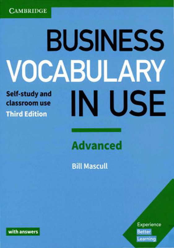 Cambridge Business Vocabulary İn Use  Advanced  3rd（Bill Mascull）（Cambridge University Press 2017）