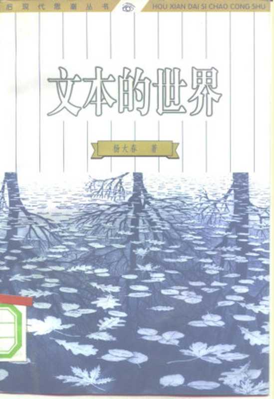 文本的世界从结构主义到后结构主义(杨大春 著 )(中国社会科学出版社 1998)