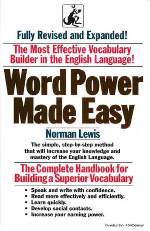 Word power made easy（Norman Lewis）（1991）