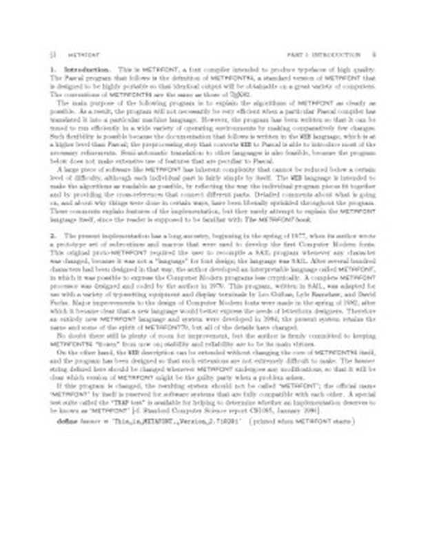 METAFONT the program（Knuth D.）（2008）