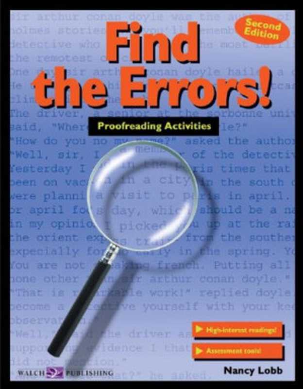 Find the Errors!: Proofreading Activities(Nancy Lobb, Nancy Lobb)(J Weston Walch 1998)