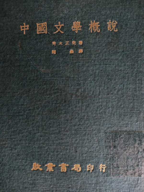 中國文學概說(中国文学概说)(青木正兒(青木正儿))(啟業書局)