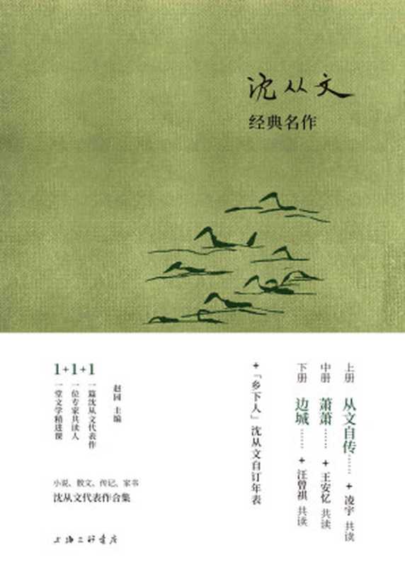 沈从文经典名作(套装共3册 不仅《朗读者》董卿爱读沈从文 另有27位专家共读人:弟子汪曾祺、作家王安忆等名家 理想国出品 )(沈从文著 & 赵园主编)(上海三联书店 2020)