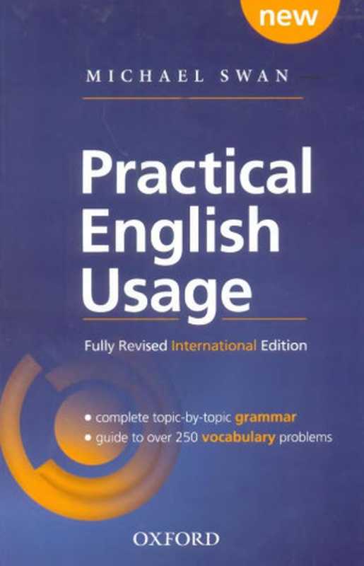 Practical English Usage（Michael Swan）（Oxford University Press 2017）