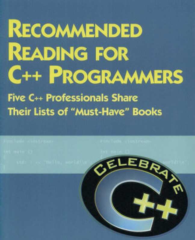 Recommended Reading for C++ Programmers(John Wait)(Addison-Wesley 1998)