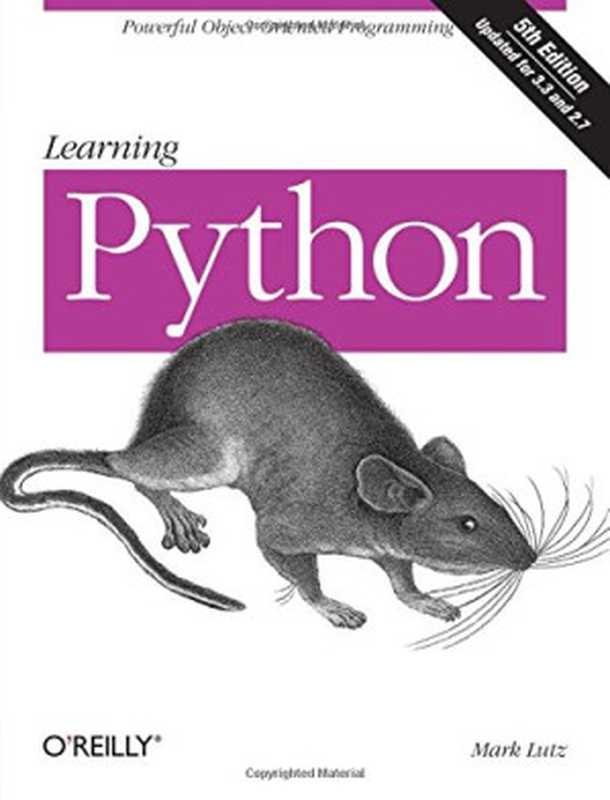 Learning Python, 5th Edition(Lutz, Mark)(O