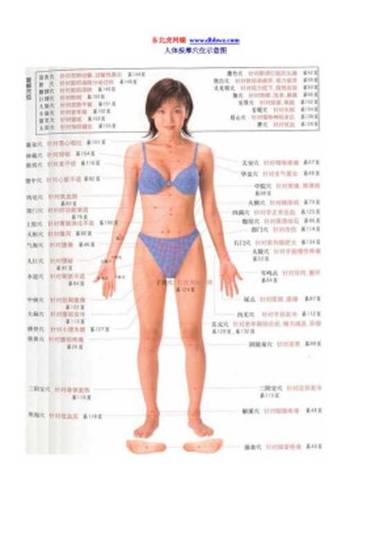 人体按摩穴位示意图_美女演示版_2011修正版_人体穴位图(Administrator)