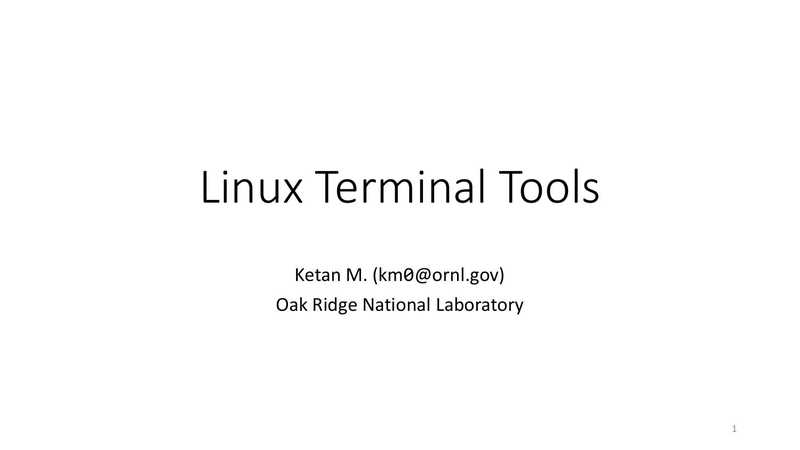 Linux Terminal Tools（Ketan M.）
