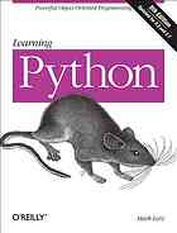 Learning Python(Mark Lutz)(O