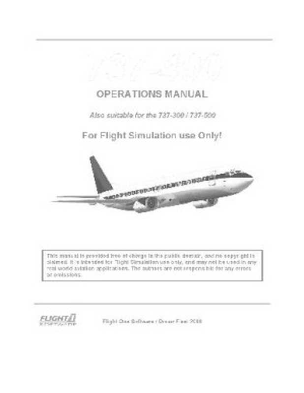 Boeing 737-400. Operations manual(2000)
