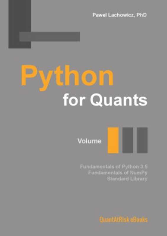 Python for Quants(Pawel Lachowicz)(QuantAtRisk 2015)