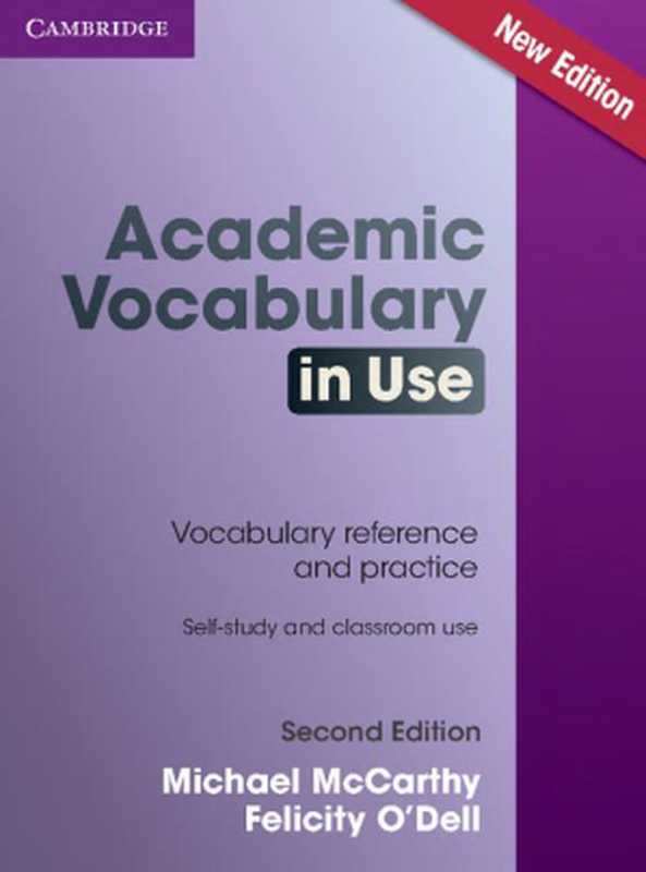 Academic Vocabulary in Use Edition with Answers 2nd Edition(Michael McCarthy Felicity O