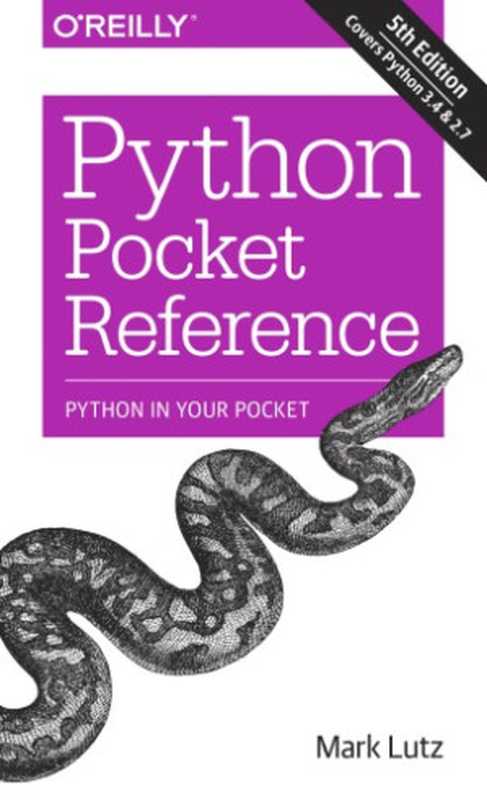 Python pocket reference(Mark Lutz)(O