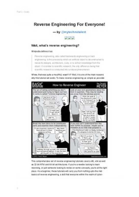 Reverse Engineering For Everyone!（mytechnotalent）（mytechnotalent 2022）