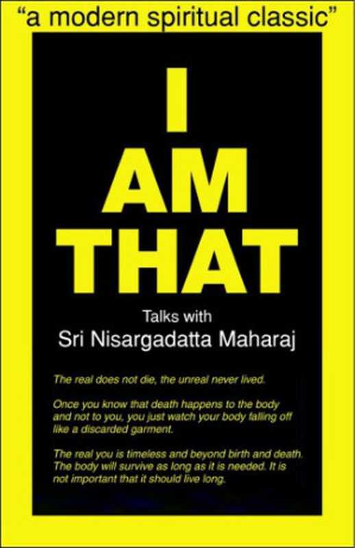 I Am That Talks With Sri Nisargadatta Maharaj(Sri Nisargadatta Maharaj)(Acorn Press 1973)