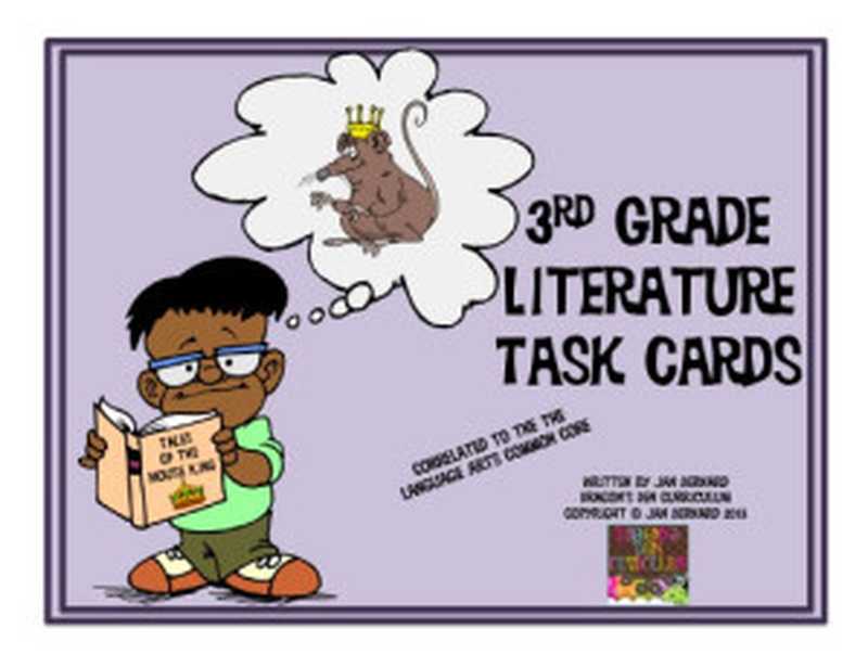 3rd Grade Literature Task Cards (and Game)!(DragonsDenCurriculum)(Teacher
