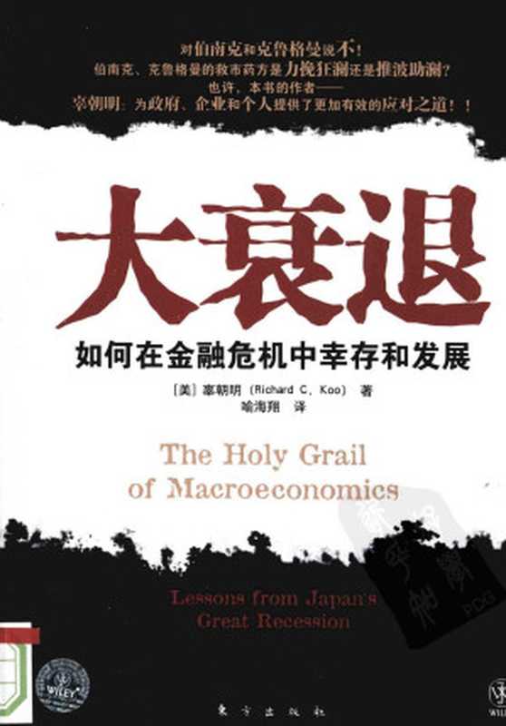 大衰退 如何在金融风暴中幸存和发展((美)辜朝明 喻海翔译)