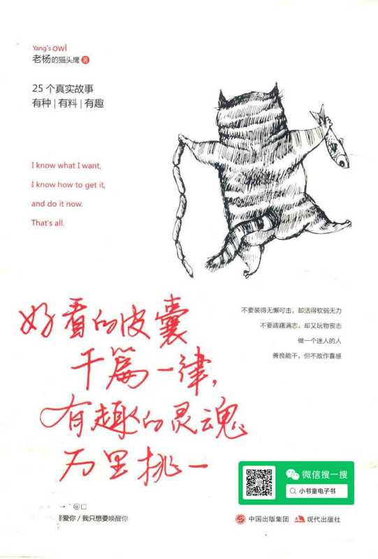 好看的皮囊千篇一律 有趣的灵魂万里挑一（老杨的猫头鹰）