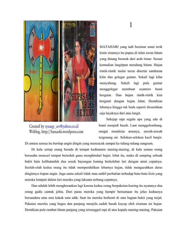 Wiro Sableng #14 - Sepasang Iblis Betina(Bastian Tito)