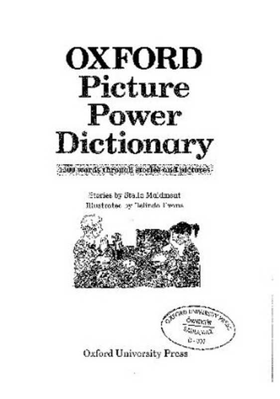 Oxford Picture Power Dictionary（Stella Maidment  Wendy Broadbent Miranda）（Cornelsen & Oxford University Press 1996）