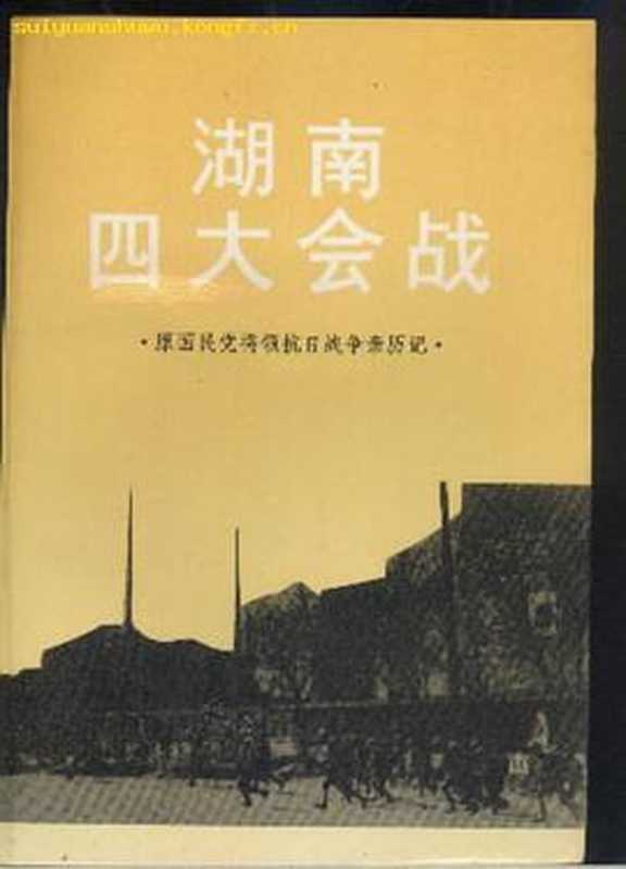 湖南四大会战 ——原国民党将领抗日战争亲历记(全国政协《湖南四大会战》编写组)(中国文史出版社 1995)