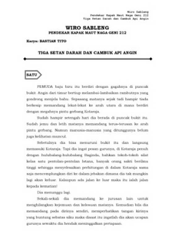 Wiro Sableng - (007) Tiga Setan Darah & Cambuk Api Angin(Bastian Tito)