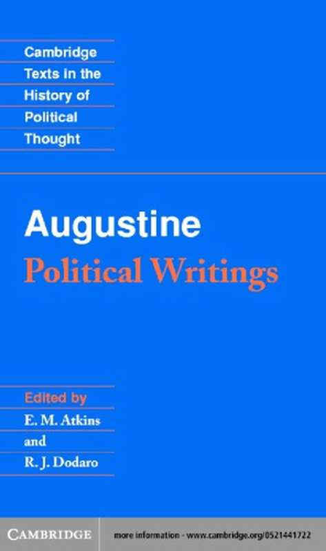 Augustine  Political Writings（Dodaro  Robert; Atkins  E. Margaret; Saint Bishop of Hippo. Augustine）（Cambridge University Press 2001）