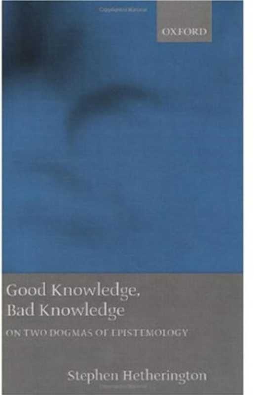Good Knowledge  Bad Knowledge  On Two Dogmas of Epistemology（Stephen Hetherington）（Clarendon Press 2001）