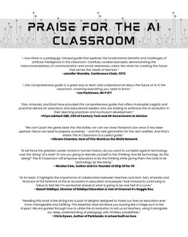 The AI Classroom The Ultimate Guide to Artificial Intelligence in Education(Dan Fitzpatrick Amanda Fox Brad Weinstein)(TeacherGoals Publishing 2023)