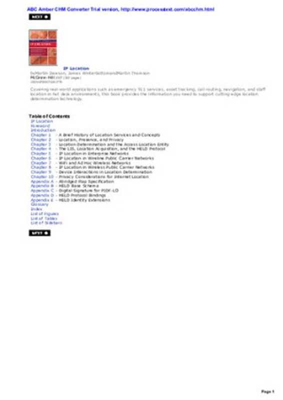 IP Location(Martin Dawson James Winterbottom Martin Thomson)(Mcgraw-Hill Publ.Comp. 2006)