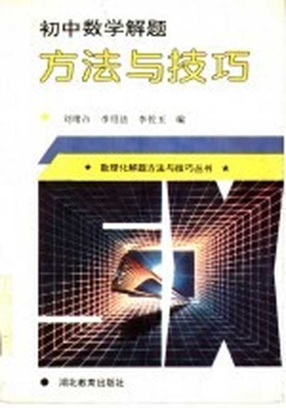 初中数学解题方法与技巧（刘绪占 李绍法 李佐玉编）（武汉 湖北教育出版社 1995）