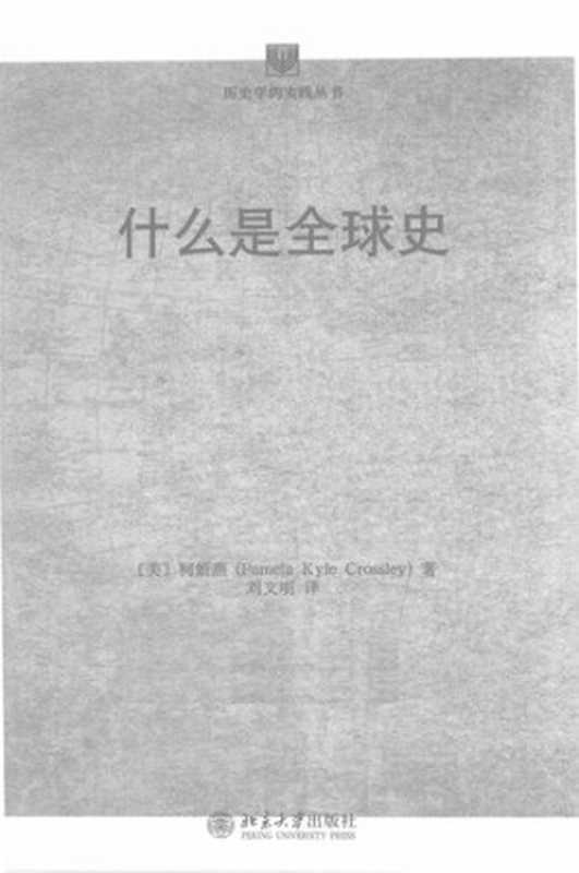 什么是全球史 (What is Global History )（[美]柯娇燕 (Pamela Kyle Crossley)）（北京大学出版社 2009）