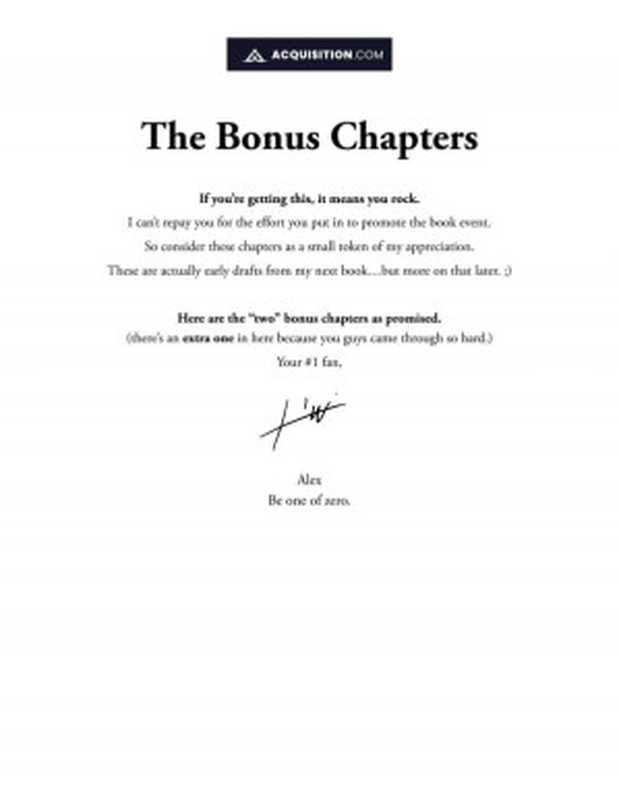 $100M Leads - 2 Bonus Chapters(Alex Hormozi)(2023)