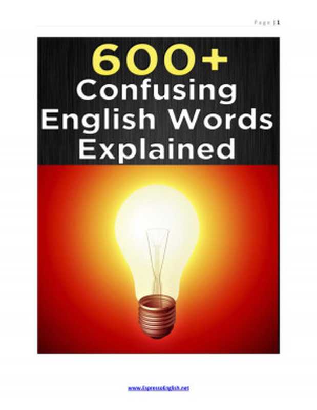 600+ Confusing English Words Explained(Espresso English)(Espresso English)