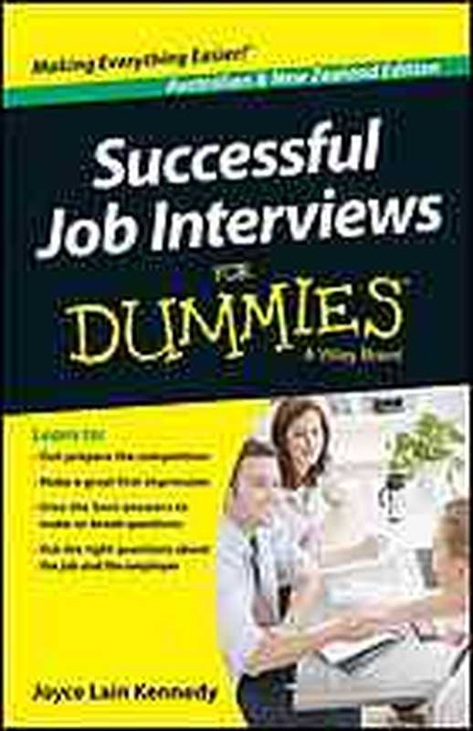 SuccessfuljobinterviewsfordummiesAustralianandNewZealandedition（KennedyJoyceLain）（ForDummies2014）