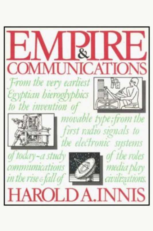 Empire and Communications（Harold A. Innis）（Oxford University Press 1950）