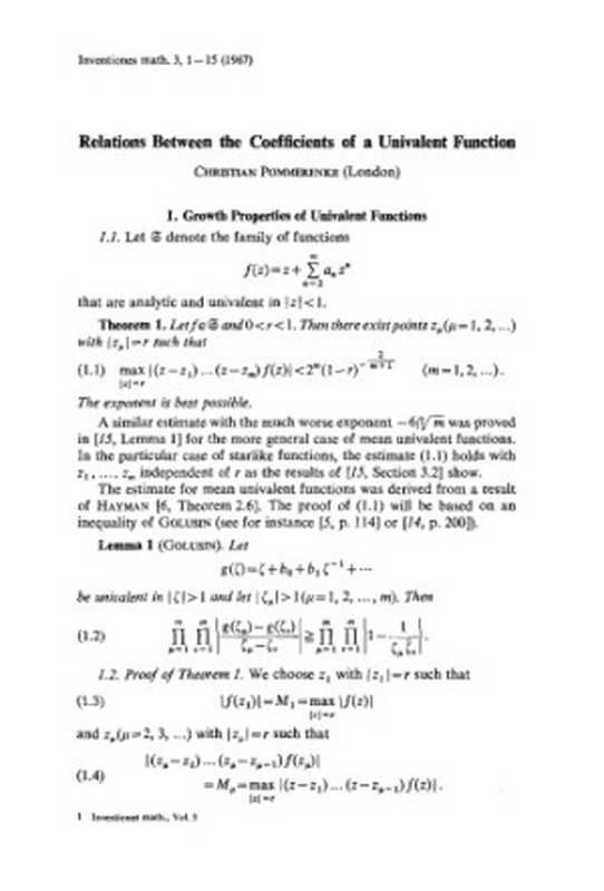 Inventiones Mathematicae Volume 3 1967(Springer)(Springer)