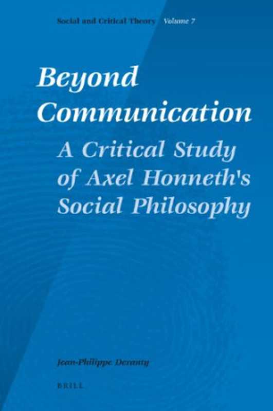 BeyondCommunicationACriticalStudyofAxelHonneth