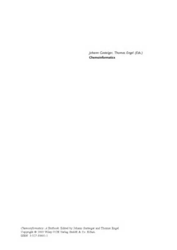 ChemoinformaticsATextbook