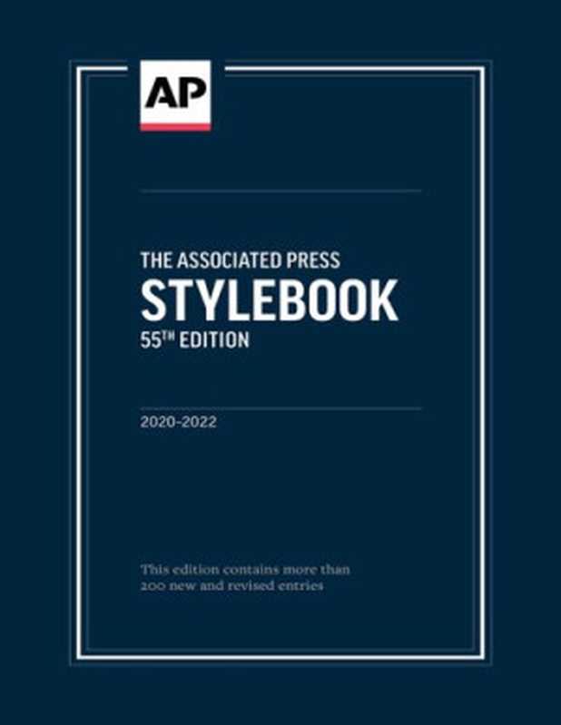 APStylebook2020-2022（TheAssociatedPress）（TheAssociatesPress2020）