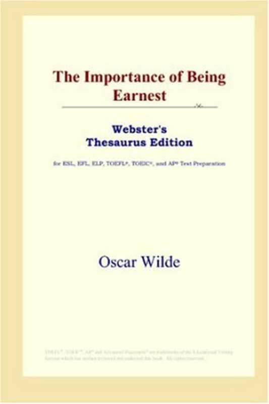 TheImportanceofBeingEarnest(Webster