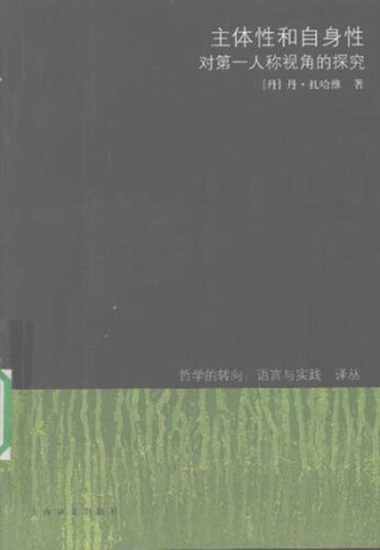 主体性和自身性对第一人称视角的探究（丹·扎哈维）（上海译文出版社2008）