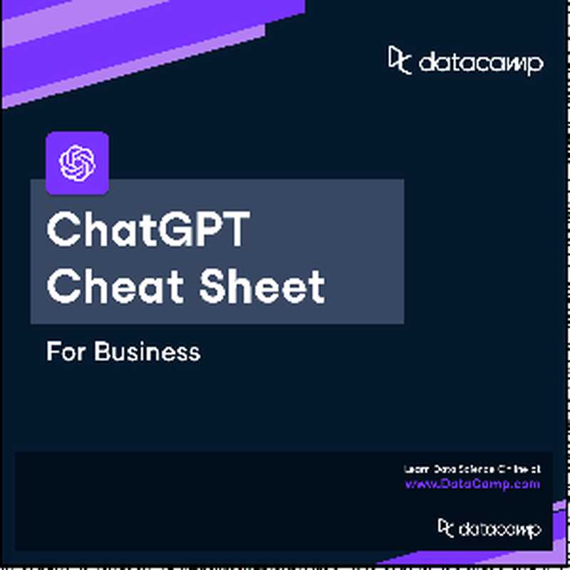 ChatGPT Cheat Sheet for Business（Datacamp）（2023）